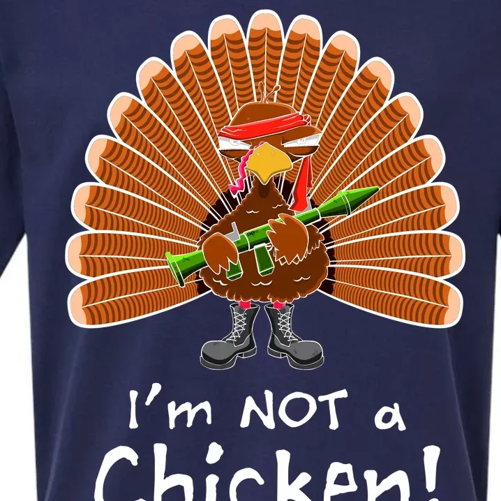 I'm No Chicken Turkey Holiday Sueded Cloud Jersey T-Shirt