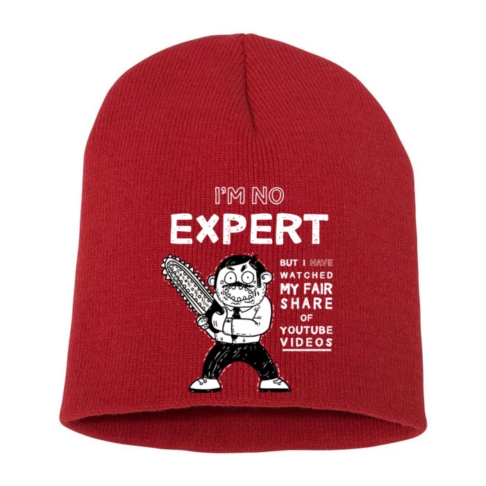 I'm No Expert Funny Video Short Acrylic Beanie