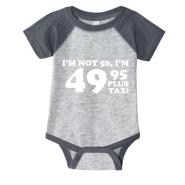 I'm Not 50 Funny Birthday Infant Baby Jersey Bodysuit