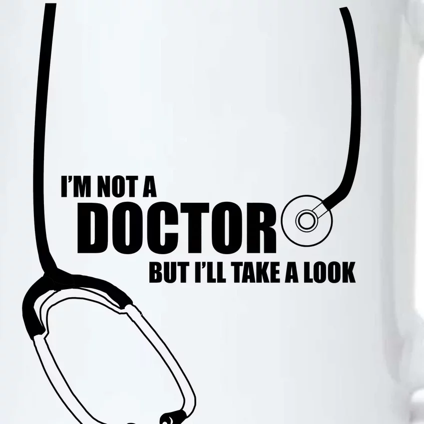 I'm Not A Doctor But Will Take A Look Black Color Changing Mug