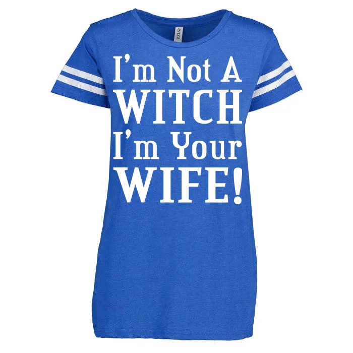 I'm Not A Witch I'm Your Wife Enza Ladies Jersey Football T-Shirt