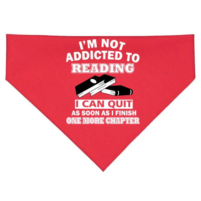 I'm Not Addicted To Reading Can Quit After One Chapter USA-Made Doggie Bandana