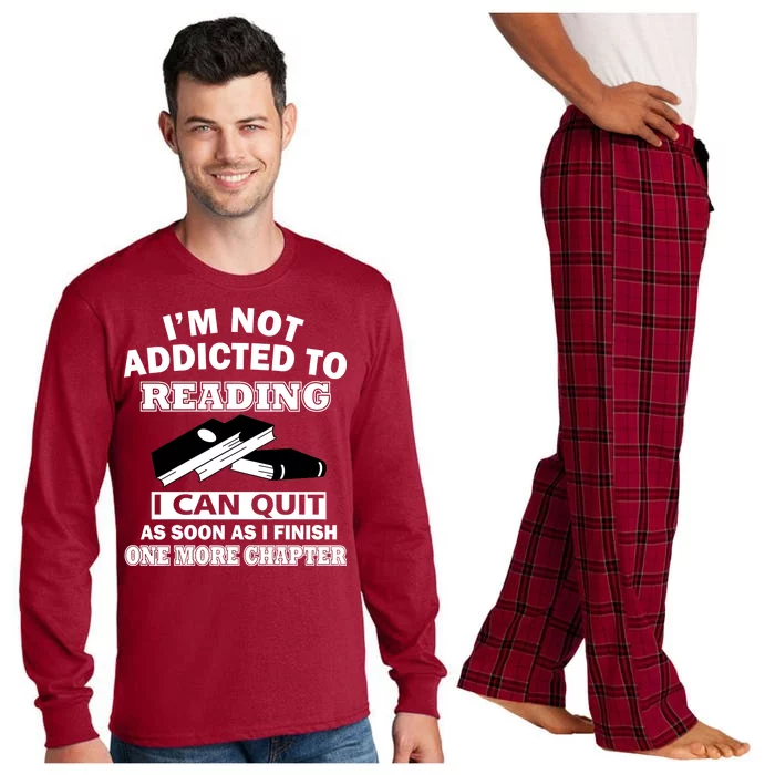 I'm Not Addicted To Reading Can Quit After One Chapter Long Sleeve Pajama Set