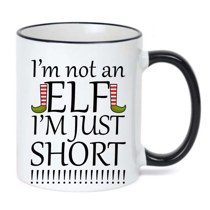 I'm Not An Elf! I'm Just Short Funny Christmas Black Color Changing Mug