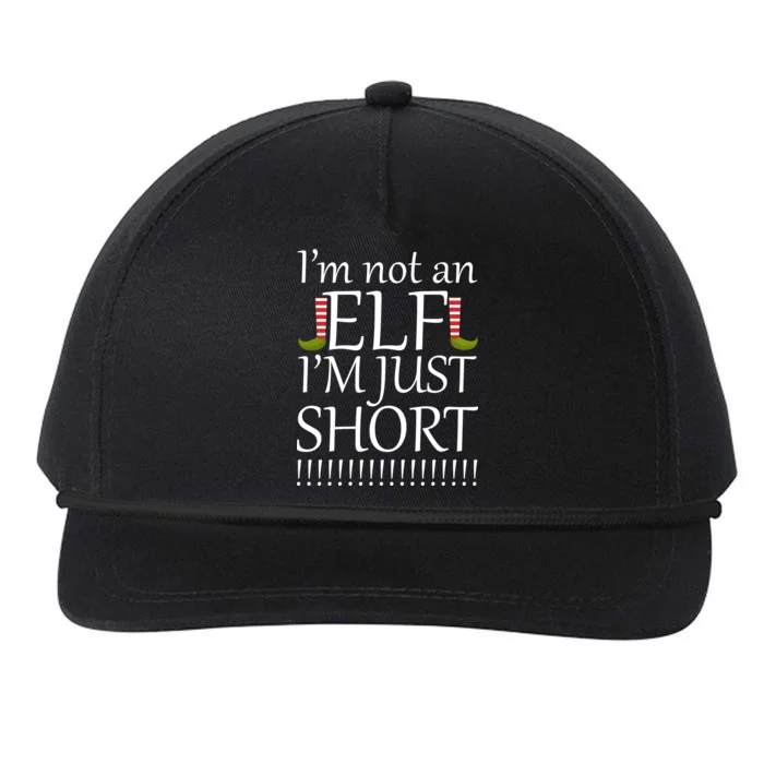 I'm Not An Elf! I'm Just Short Funny Christmas Snapback Five-Panel Rope Hat