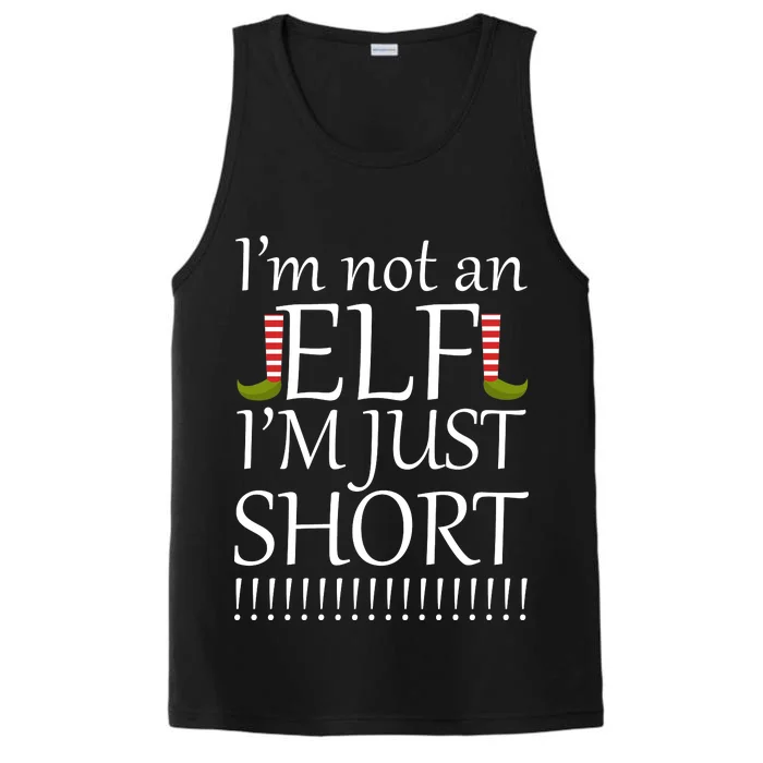 I'm Not An Elf! I'm Just Short Funny Christmas Performance Tank