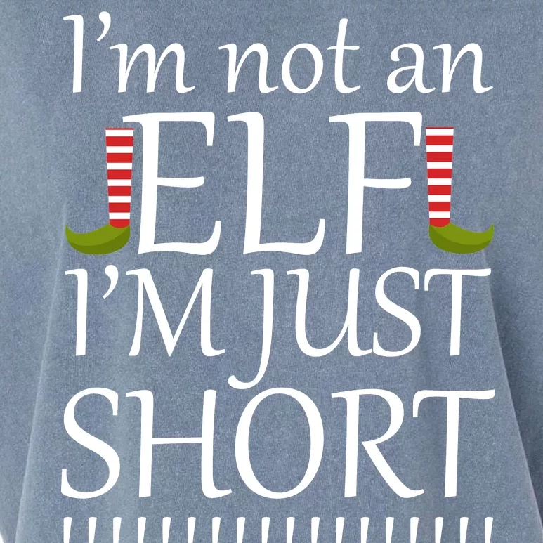 I'm Not An Elf! I'm Just Short Funny Christmas Garment-Dyed Women's Muscle Tee