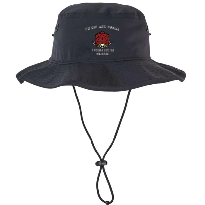 I'm Not Anti-Social I Rolled Low On Charisma Legacy Cool Fit Booney Bucket Hat