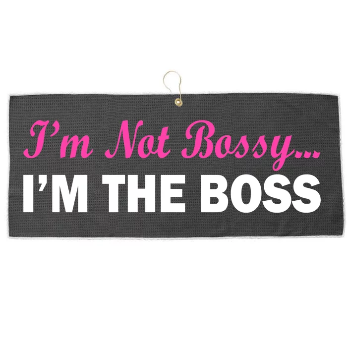 I'm Not Bossy I'm The Boss Large Microfiber Waffle Golf Towel