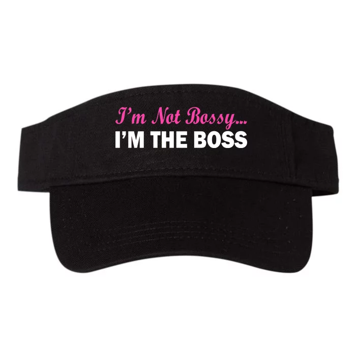 I'm Not Bossy I'm The Boss Valucap Bio-Washed Visor