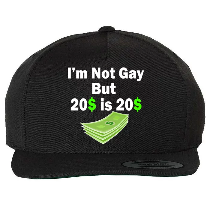 I'm Not Gay But $20 is $20 Wool Snapback Cap