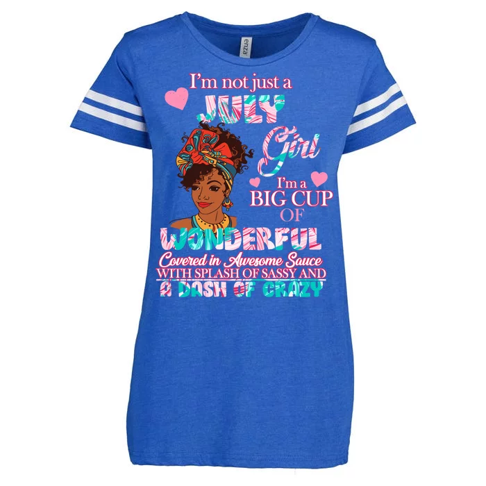 I'm Not Just A July Girl Funny Birthday Enza Ladies Jersey Football T-Shirt