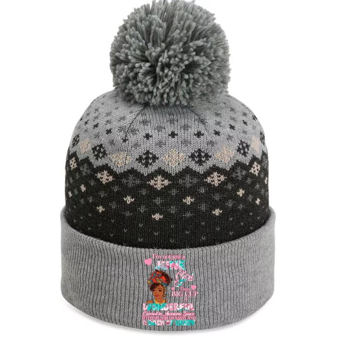 I'm Not Just A June Girl Funny Birthday The Baniff Cuffed Pom Beanie