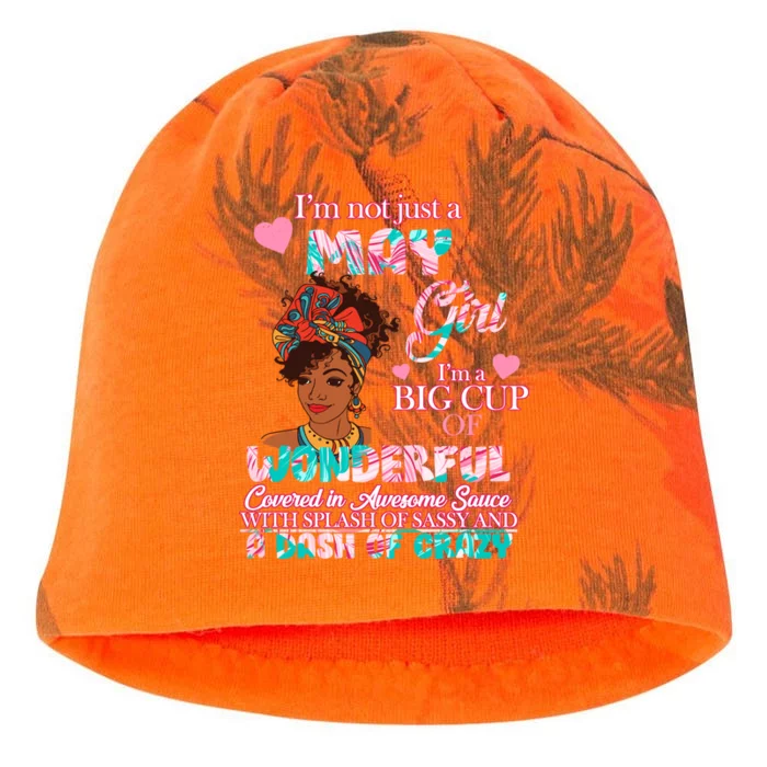 I'm Not Just A May Girl Funny Birthday Kati - Camo Knit Beanie