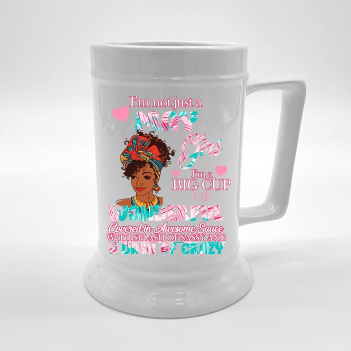 I'm Not Just A May Girl Funny Birthday Front & Back Beer Stein