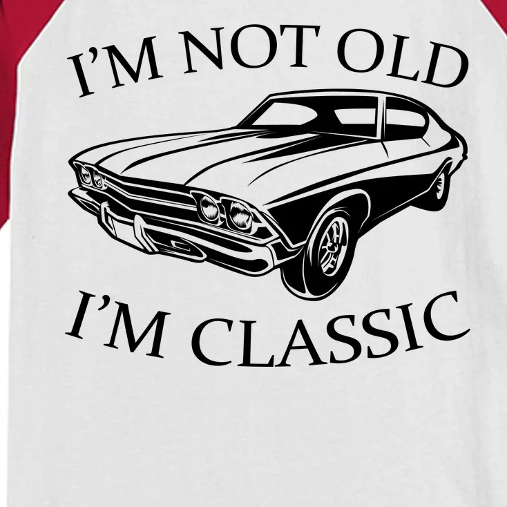 I'm Not Old I'm Classic Kids Colorblock Raglan Jersey