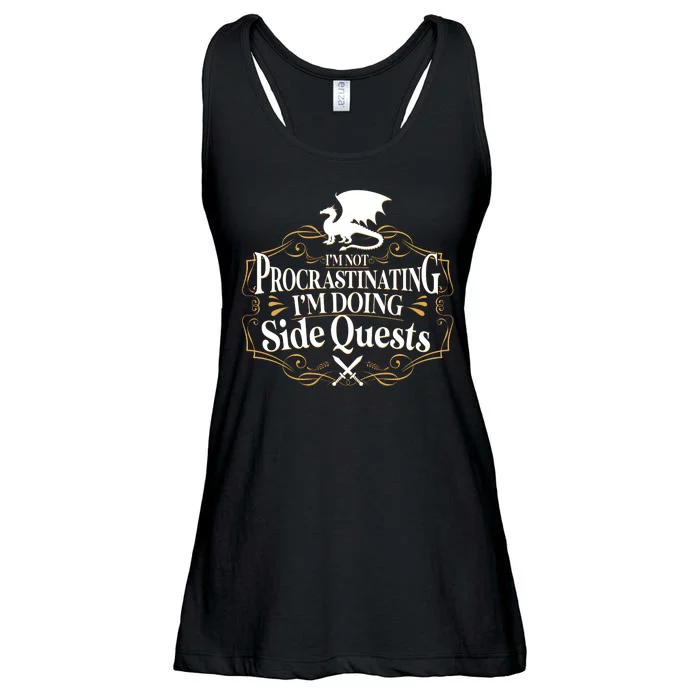 I'm Not Procrastinating I'm Doing Side Quest RPG Ladies Essential Flowy Tank