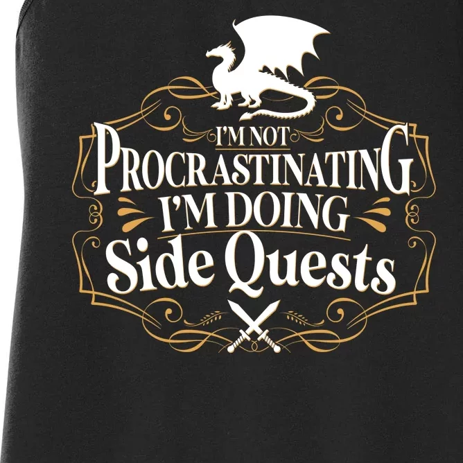 I'm Not Procrastinating I'm Doing Side Quest RPG Women's Racerback Tank