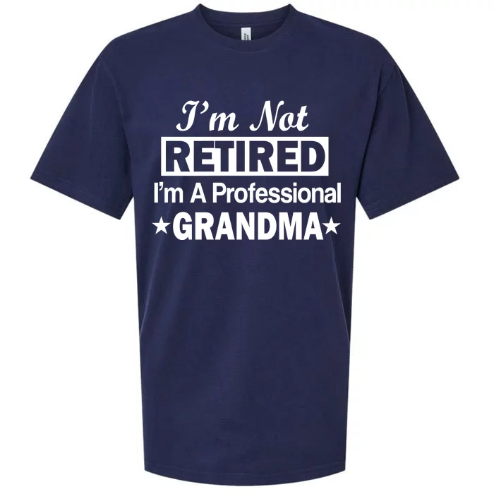 I'm Not Retired I'm A Professional Grandma Sueded Cloud Jersey T-Shirt