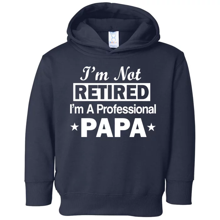 I'm Not Retired I'm A Professional Papa Toddler Hoodie