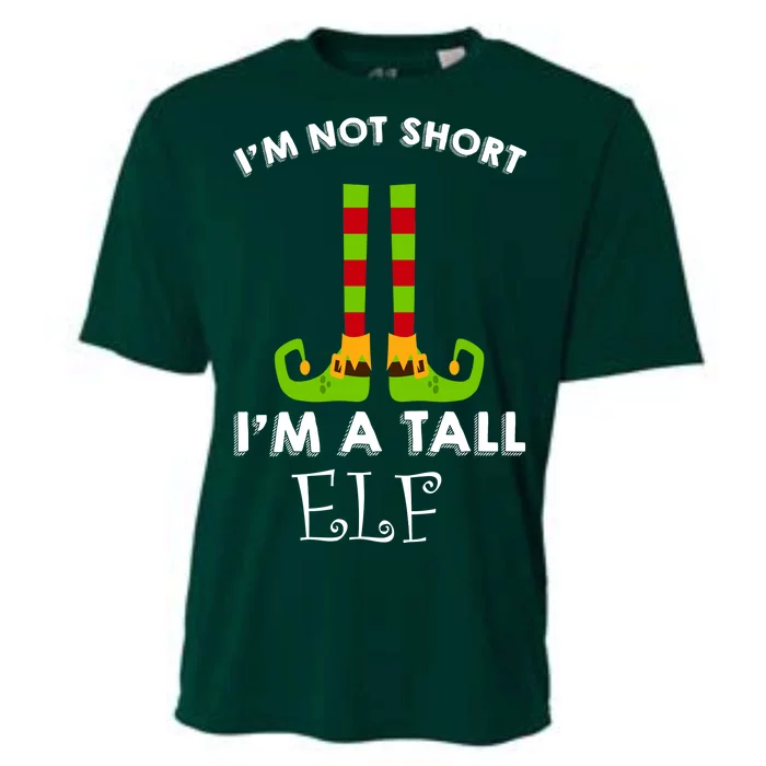 I'm Not Short I'm A Tall Elf Cooling Performance Crew T-Shirt