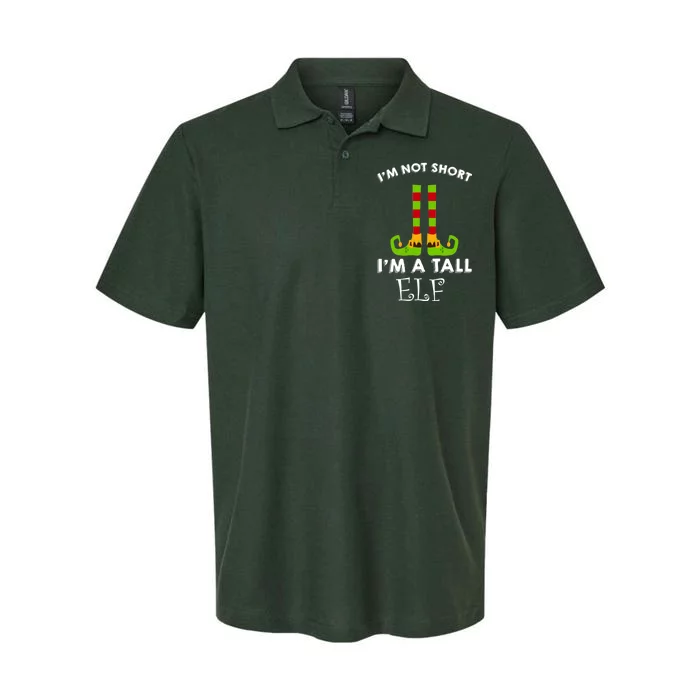 I'm Not Short I'm A Tall Elf Softstyle Adult Sport Polo