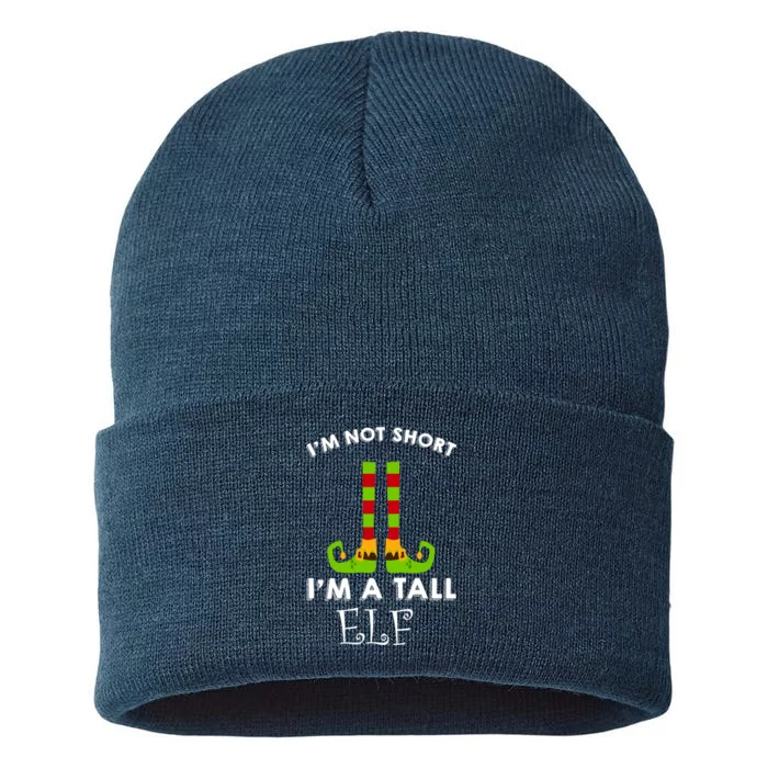 I'm Not Short I'm A Tall Elf Sustainable Knit Beanie