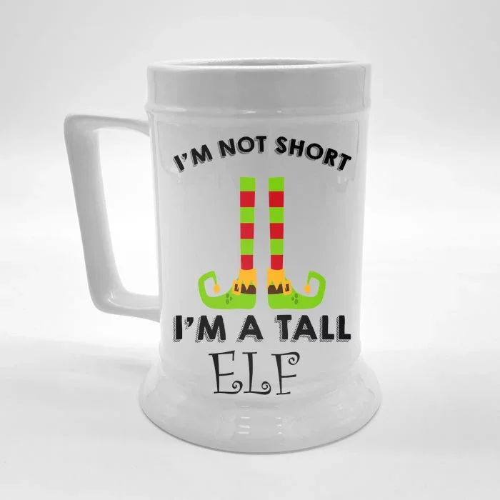 I'm Not Short I'm A Tall Elf Front & Back Beer Stein