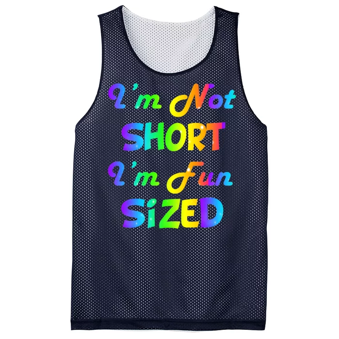 I'm Not Short I'm Fun Sized Mesh Reversible Basketball Jersey Tank