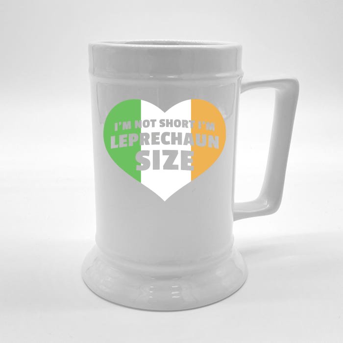 I'm Not Short I'm Leprechaun Size Front & Back Beer Stein