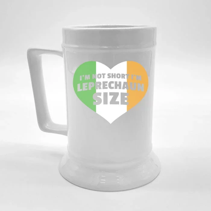 I'm Not Short I'm Leprechaun Size Front & Back Beer Stein