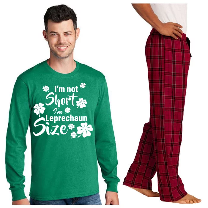 I'm Not Short I'm Leprechaun Size Funny Irish Long Sleeve Pajama Set