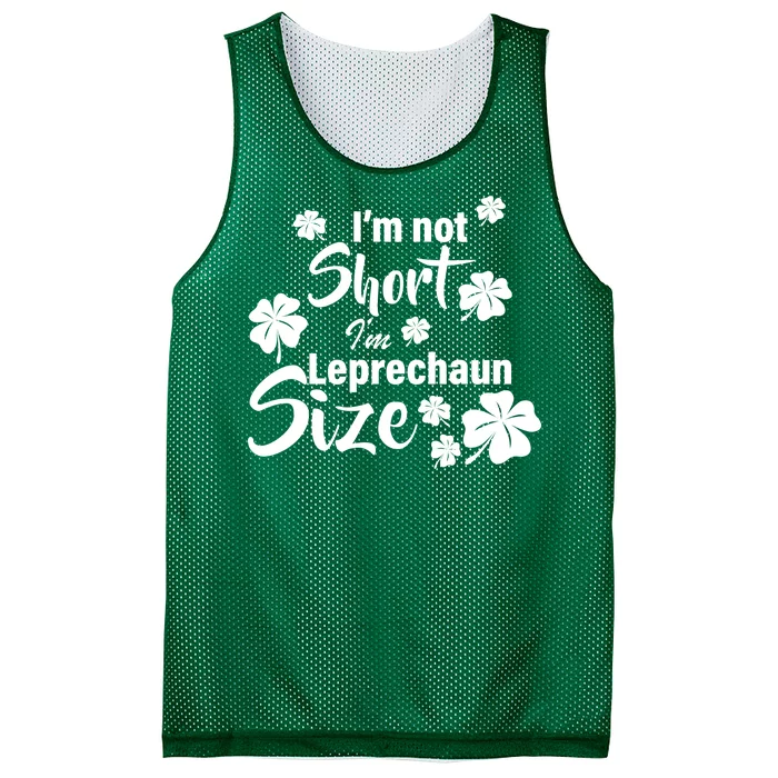 I'm Not Short I'm Leprechaun Size Funny Irish Mesh Reversible Basketball Jersey Tank