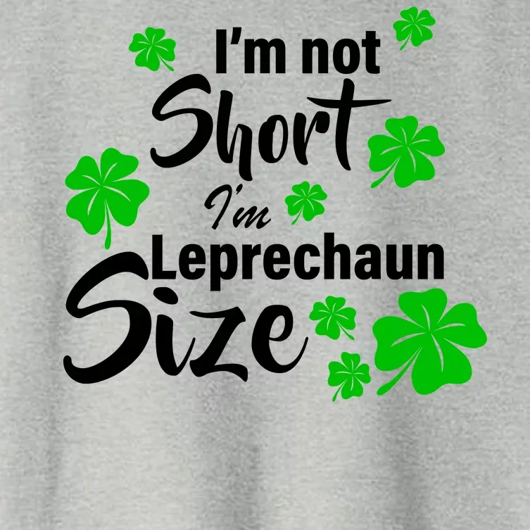 I'm Not Short I'm Leprechaun Size Funny Irish Women's Crop Top Tee