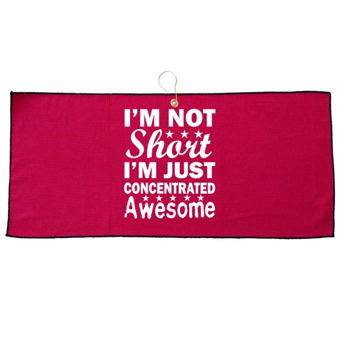 I'm Not Short Just Concentrated Awesome Large Microfiber Waffle Golf Towel