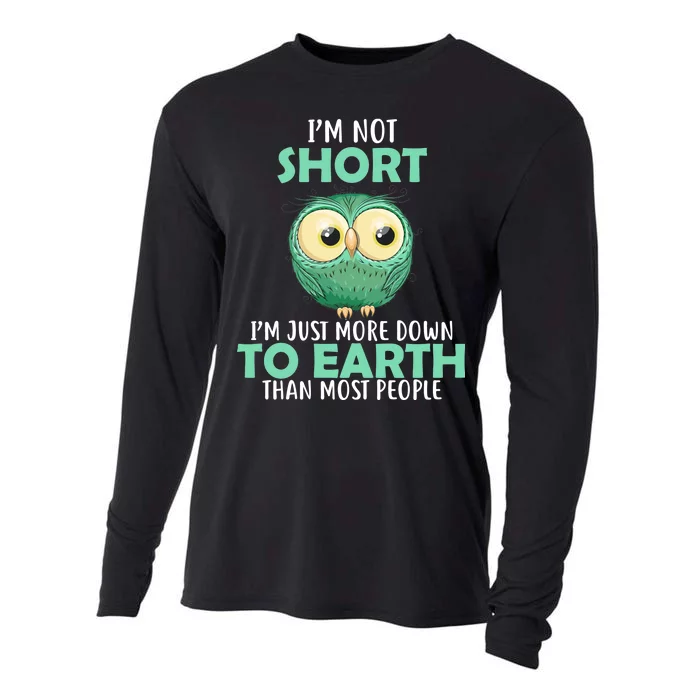 I'm Not Short Just Down To Earth Cooling Performance Long Sleeve Crew