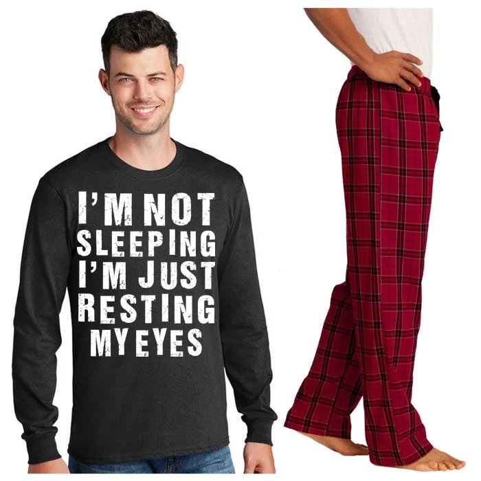 I'm Not Sleeping Just Resting My Eyes Long Sleeve Pajama Set