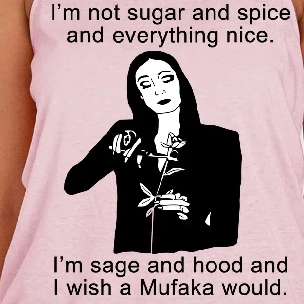 I'm Not Sugar And Spice Funny Meme Women's Knotted Racerback Tank