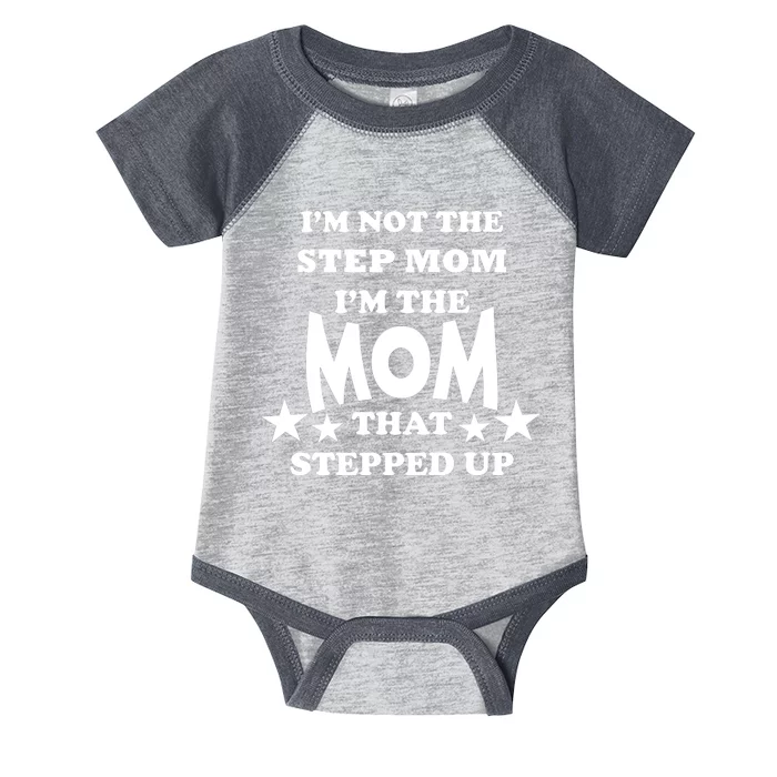 I'm Not The Step Mom I'm The Mom That Stepped Up Infant Baby Jersey Bodysuit