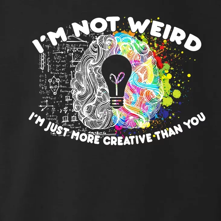 I'm Not Weird I'm Just More Creative Than You Toddler Hoodie