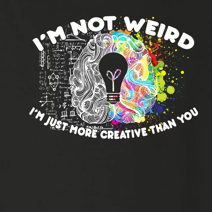 I'm Not Weird I'm Just More Creative Than You Toddler Long Sleeve Shirt