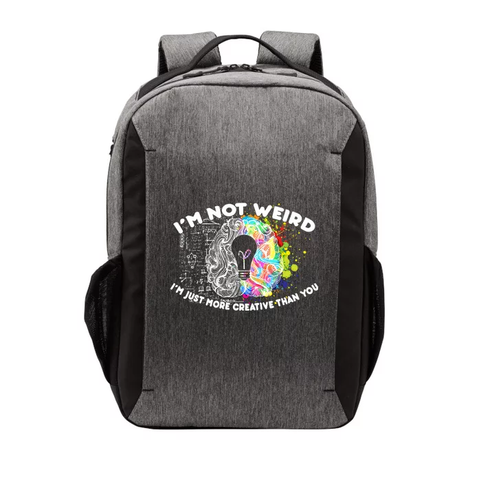 I'm Not Weird I'm Just More Creative Than You Vector Backpack