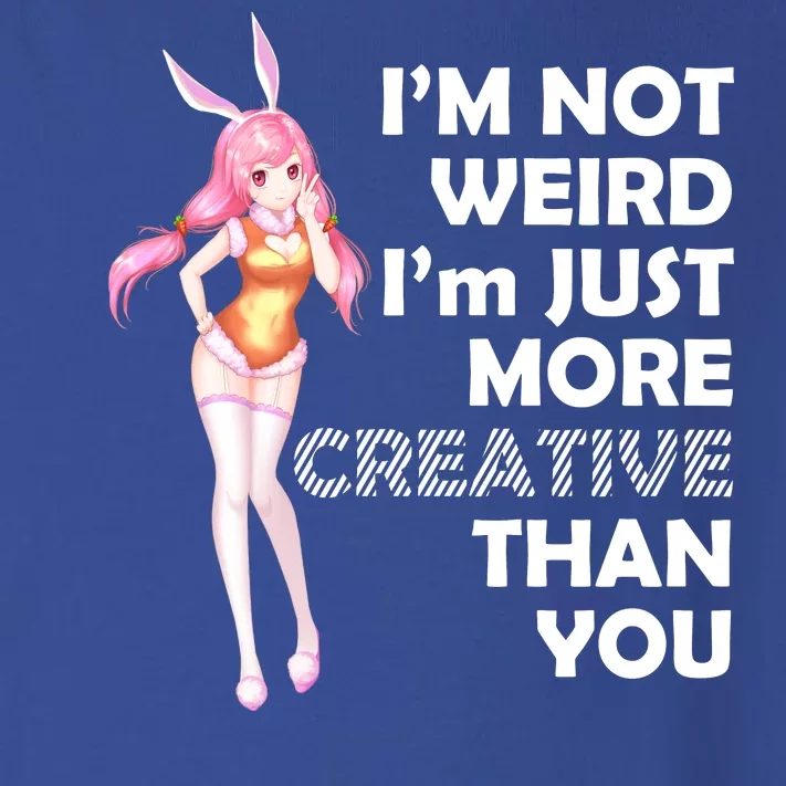 I'm Not Weird I'm Just More Creative Than You Anime Girl Toddler Long Sleeve Shirt