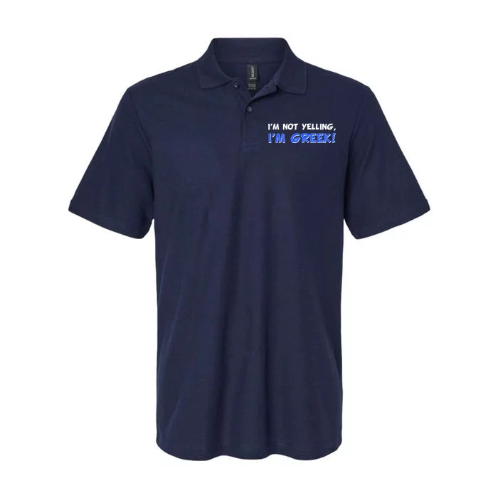 I'm Not Yelling, I'm Greek! Softstyle Adult Sport Polo