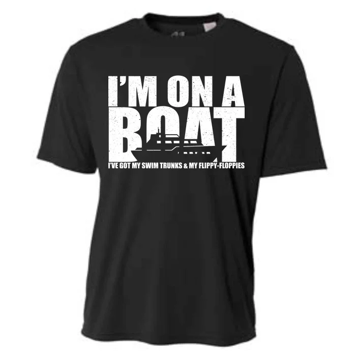 I'm On A Boat Funny Cruise Vacation Cooling Performance Crew T-Shirt