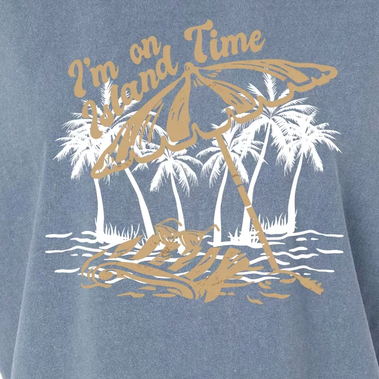 I'm On Island Time Garment-Dyed Women's Muscle Tee