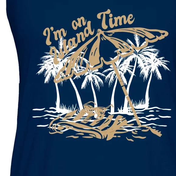 I'm On Island Time Ladies Essential Flowy Tank