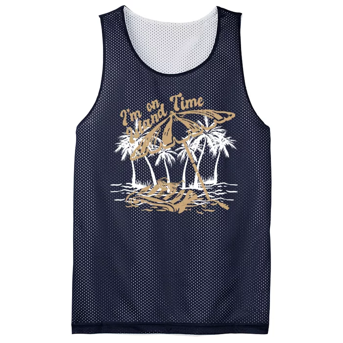 I'm On Island Time Mesh Reversible Basketball Jersey Tank