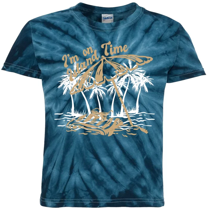 I'm On Island Time Kids Tie-Dye T-Shirt