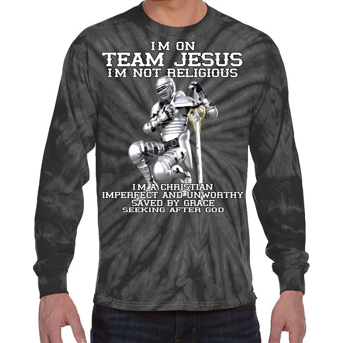 I'm On Team Jesus Tie-Dye Long Sleeve Shirt